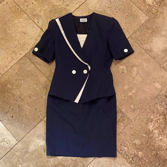 Kasper Dresses & Skirts - Vintage Classic navy women's business suit